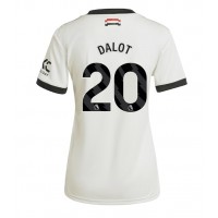 Manchester United Diogo Dalot #20 Kolmaspaita Naiset 2024-25 Lyhythihainen